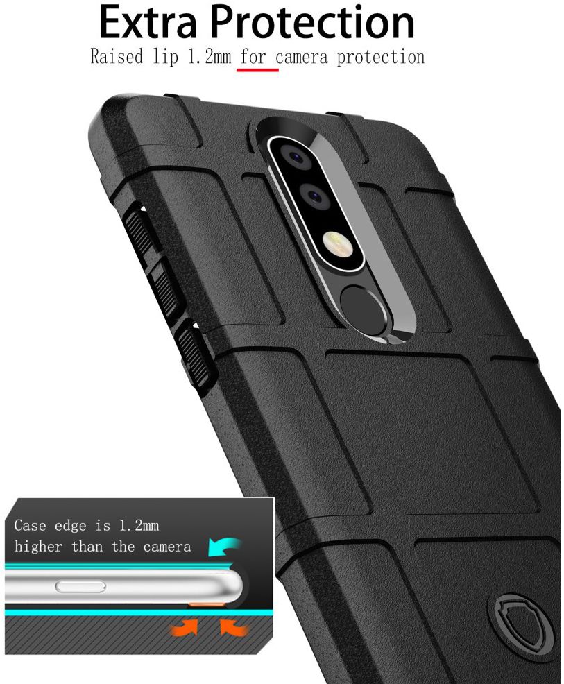 Nokia 3.1 Plus Rugged Armor Hoesje Groen afbeelding 8