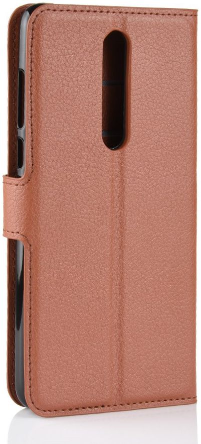 Nokia 3.1 Plus Lychee Portemonnee Hoesje Bruin afbeelding 5