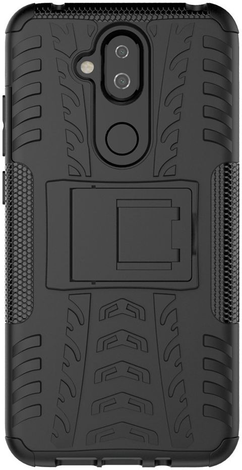 Robuust Hybride Nokia 8.1 Hoesje Zwart afbeelding 1