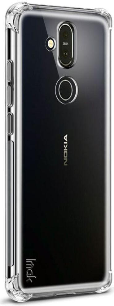 Nokia 8.1 TPU Hoesje met Screen Protector Transparant afbeelding 4
