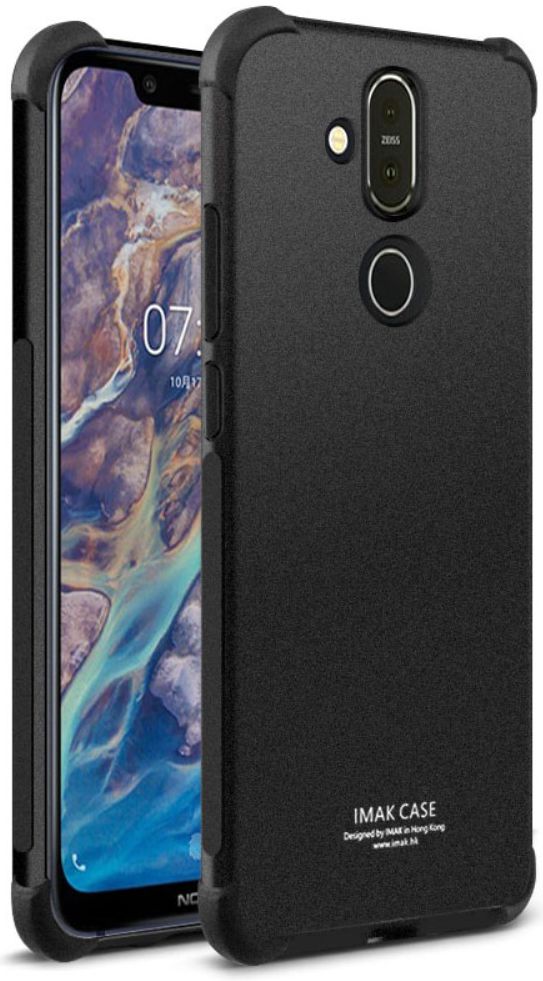Noki 8.1 TPU Hoesje met Screen Protector Zwart afbeelding 1