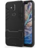 Nokia 8.1 Hybride Hoesje met Standaard Zwart