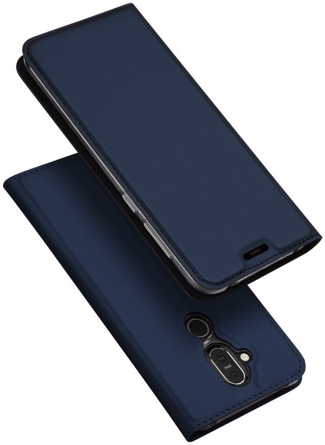 Dux Ducis Nokia 8.1 Premium Bookcase Hoesje Blauw afbeelding 8