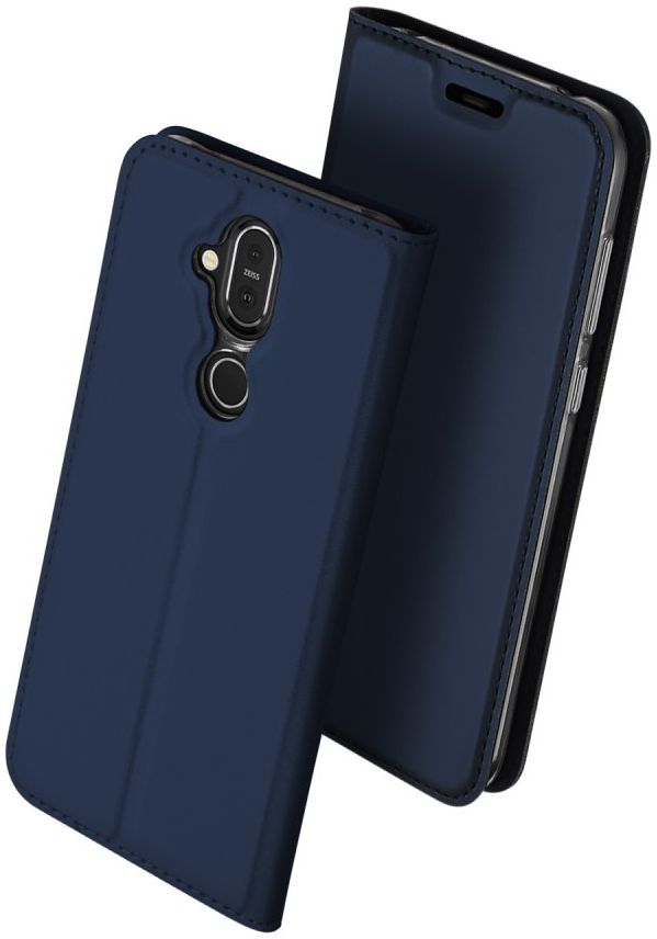 Dux Ducis Nokia 8.1 Premium Bookcase Hoesje Blauw afbeelding 9