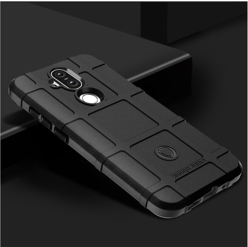 Nokia 8.1 Rugged Armor Hoesje Zwart afbeelding 3