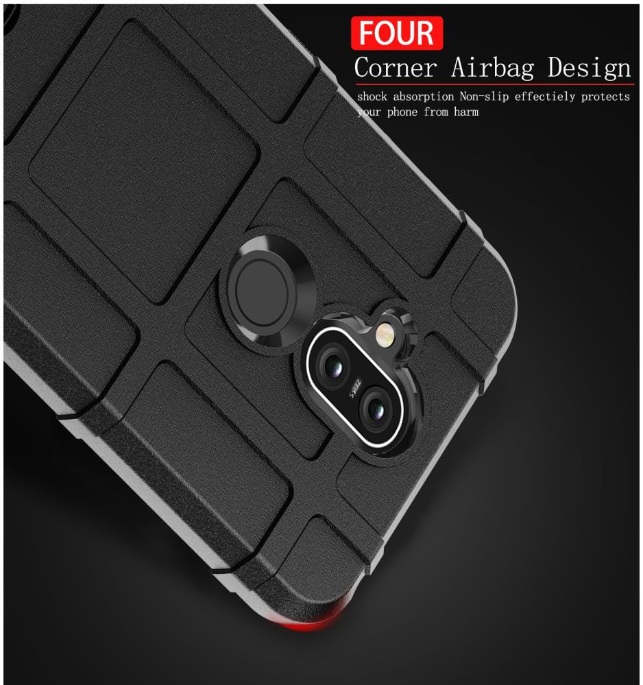 Nokia 8.1 Rugged Armor Hoesje Zwart afbeelding 7