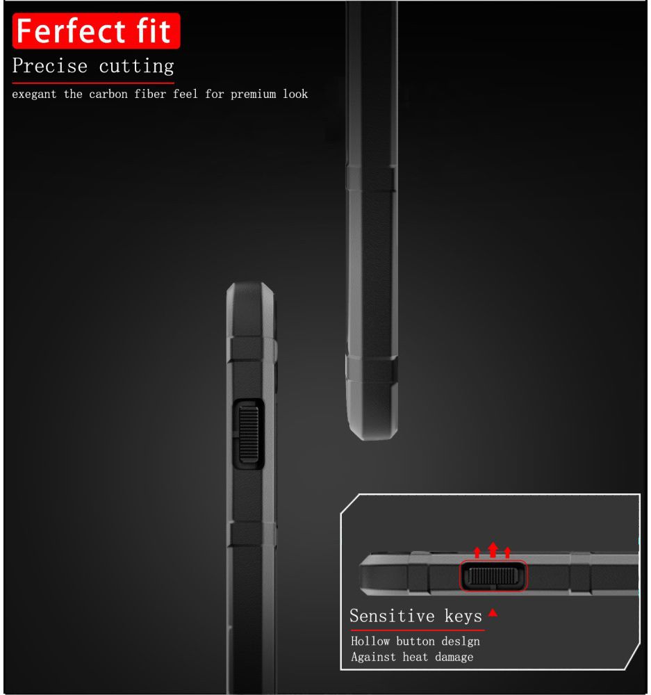 Nokia 8.1 Rugged Armor Hoesje Zwart afbeelding 8