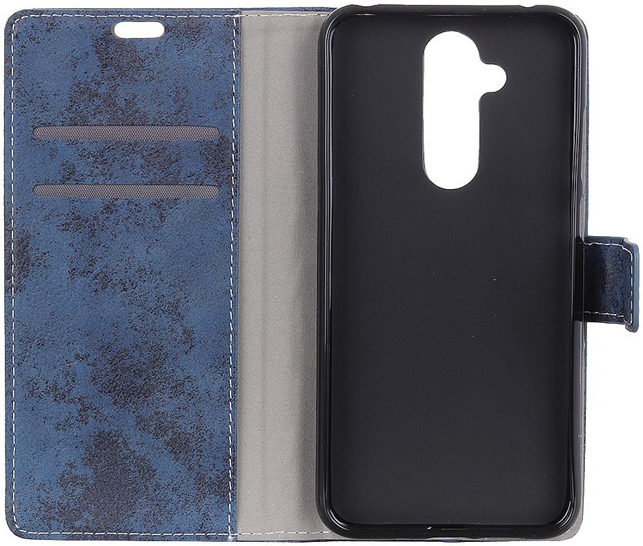Nokia 8.1 Vintage Portemonnee Hoesje Blauw afbeelding 2