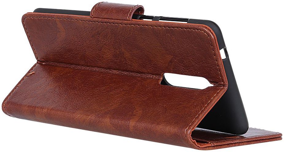 Nokia 8 Portemonnee Hoesje Splitleer Bruin afbeelding 5