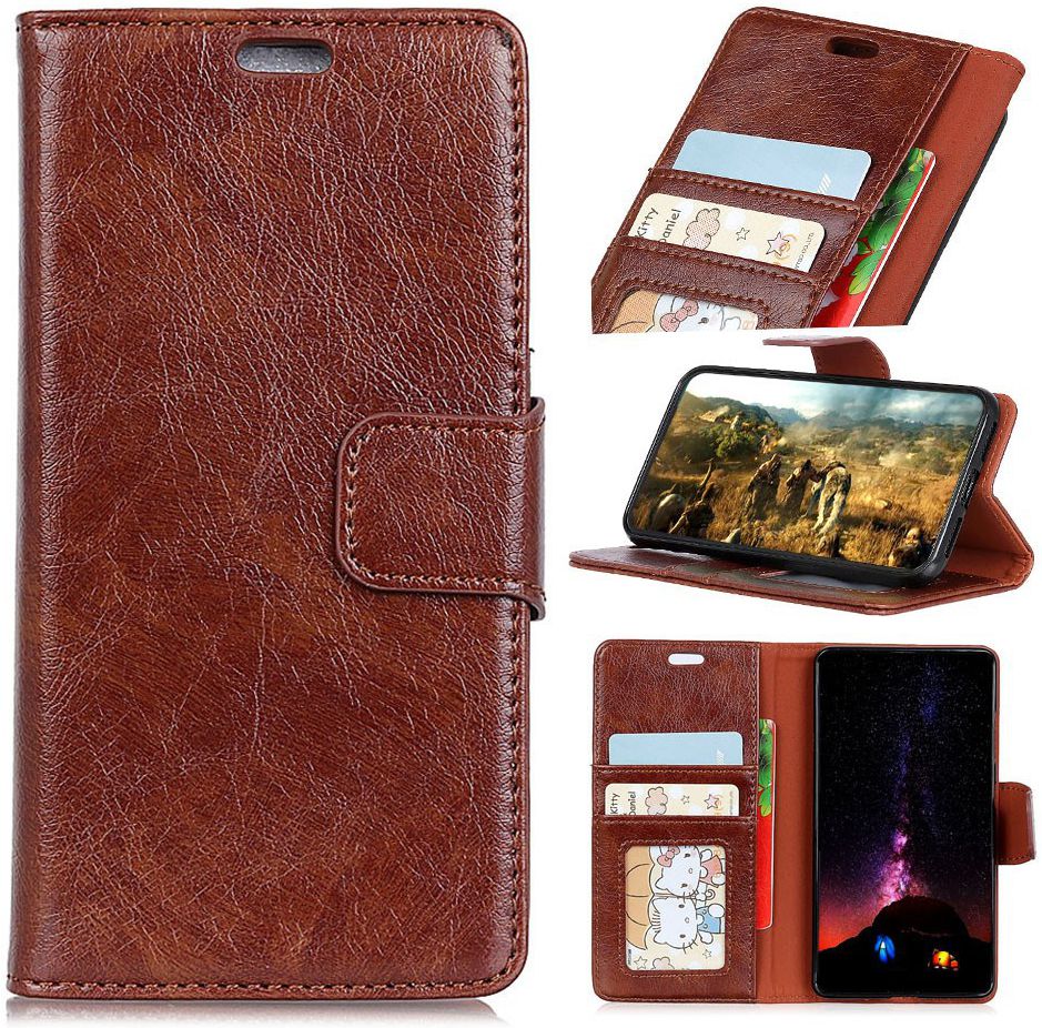 Nokia 8 Portemonnee Hoesje Splitleer Bruin afbeelding 6