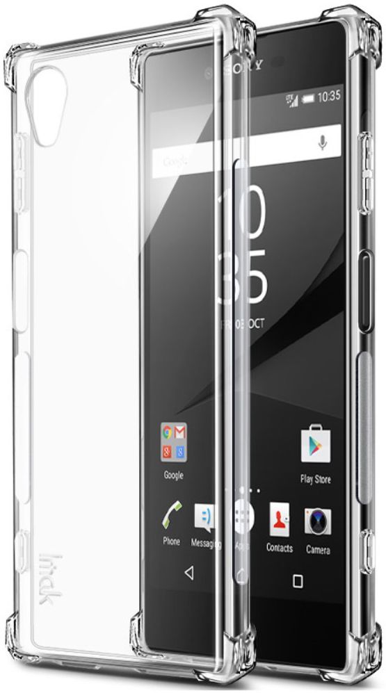 Sony Xperia XA1 Plus TPU Hoesje met Screen Protector Transparant afbeelding 1