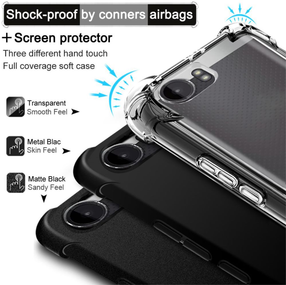 Sony Xperia XA1 Plus TPU Hoesje met Screen Protector Transparant afbeelding 4