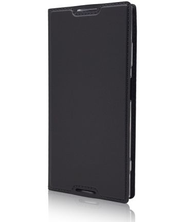 Sony Xperia XA1 Plus Luxe Portemonnee Hoesje Zwart Hoesjes
