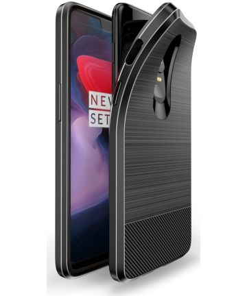 Dux Ducis Mojo Geborsteld TPU Hoesje OnePlus 6 Zwart Hoesjes