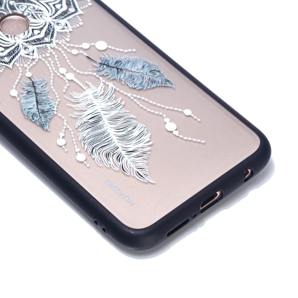 Transparante Huawei P20 Lite TPU Hoesje met Dromemvanger Opdruk afbeelding 3
