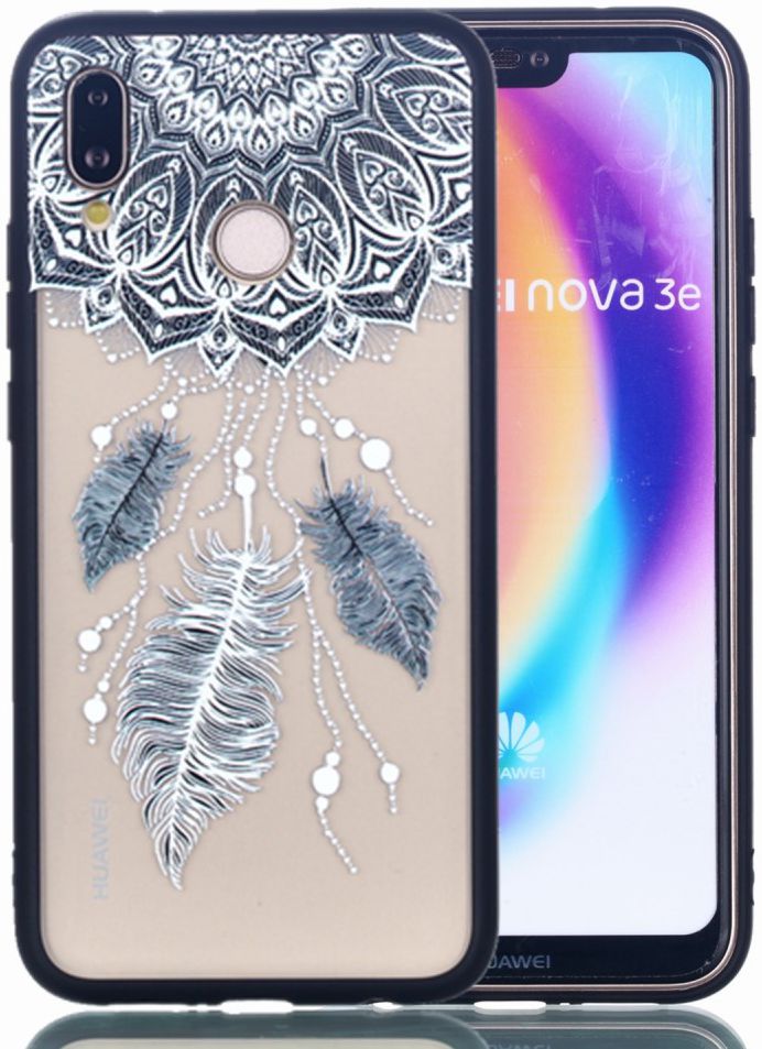 Transparante Huawei P20 Lite TPU Hoesje met Dromemvanger Opdruk afbeelding 8