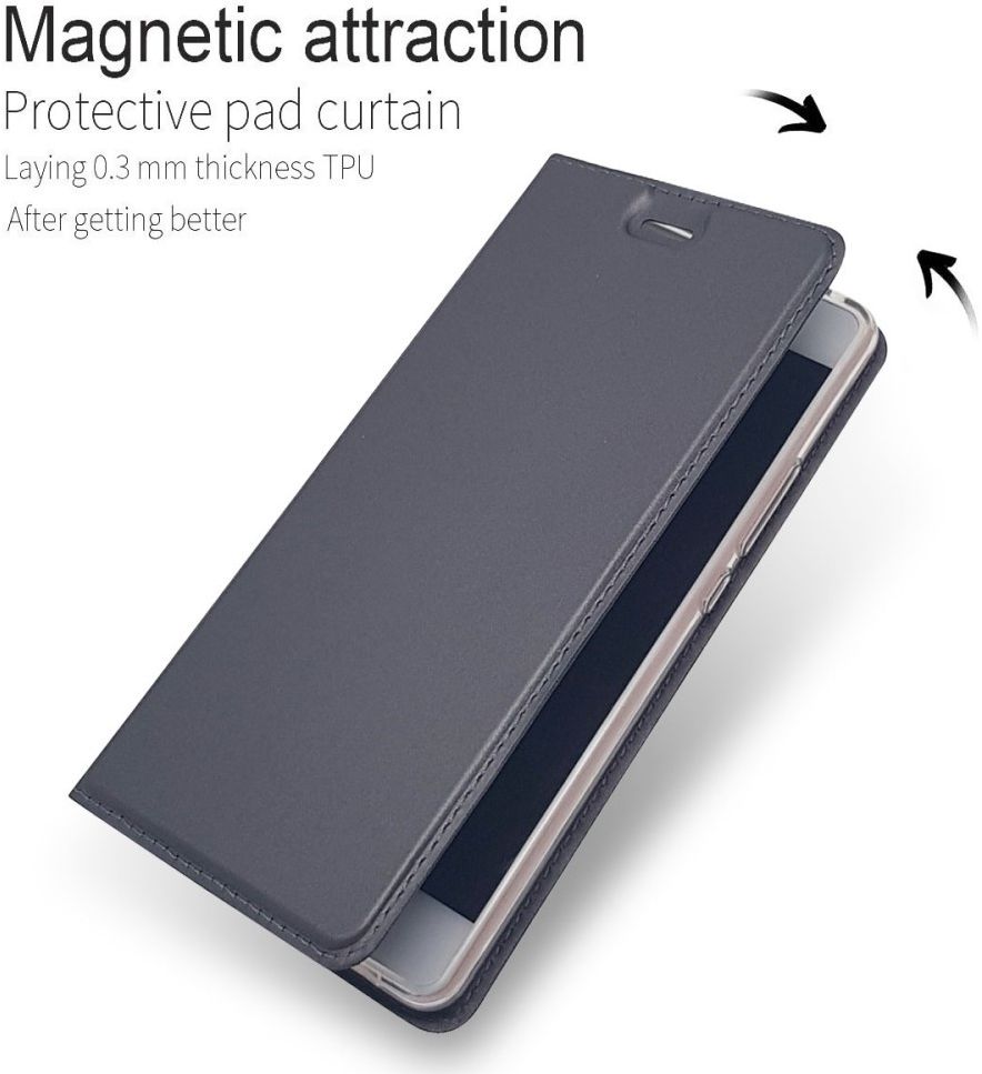 Huawei P9 Lite Luxe Portemonnee Hoesje Zwart afbeelding 7