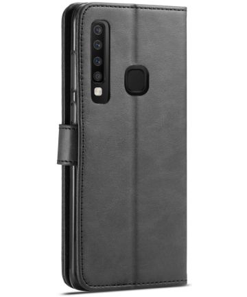 koper Merchandising troon Samsung Galaxy A9 (2018) Portemonnee Bookcase Hoesje Zwart | GSMpunt.nl