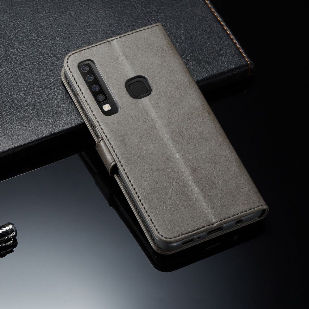 Samsung Galaxy A9 (2018) Portemonnee Bookcase Hoesje Grijs afbeelding 6