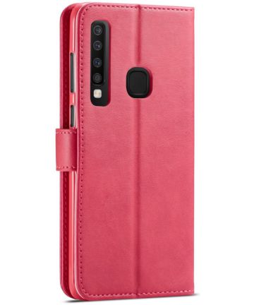 accessoires Continu schelp Samsung Galaxy A9 (2018) Portemonnee Bookcase Hoesje Rood | GSMpunt.nl