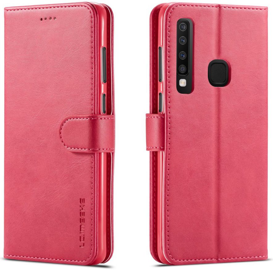 Samsung Galaxy A9 (2018) Portemonnee Bookcase Hoesje Rood afbeelding 2