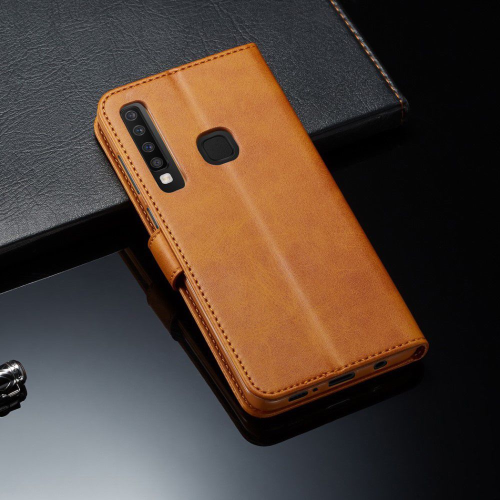 Samsung Galaxy A9 (2018) Portemonnee  Bookcase Hoesje Bruin afbeelding 5