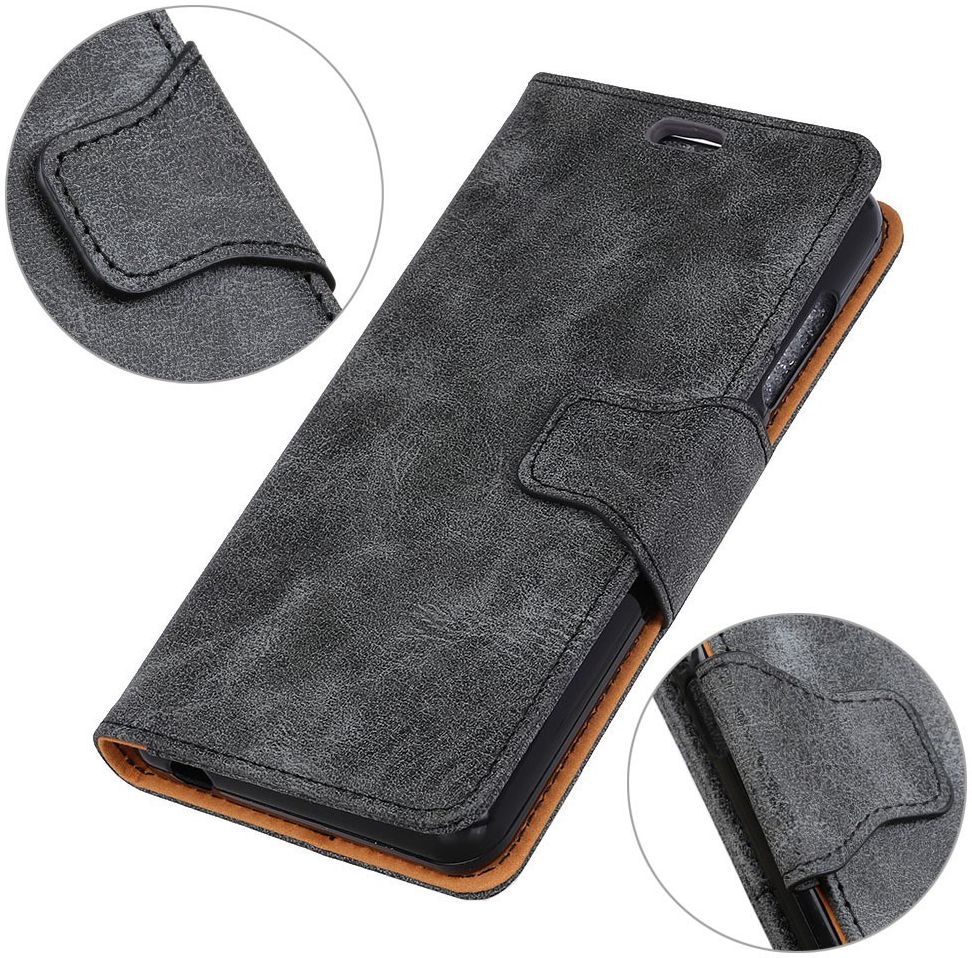 Sony Xperia L3 Portemonnee Hoesje Splitleer Zwart afbeelding 5