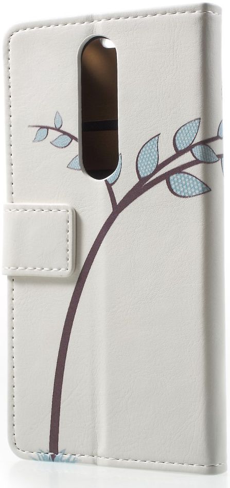 Nokia 5.1 Plus Portemonnee Hoesje met Uil Print afbeelding 4