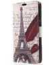 Nokia 5.1 Plus Portemonnee Hoesje met Eiffeltoren Print