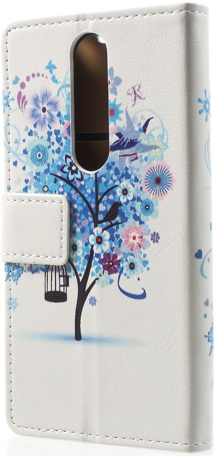 Nokia 5.1 Plus Portemonnee Hoesje met Boom Print afbeelding 4