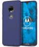 Motorola moto G7 Twill Slim Texture Back Cover Blauw