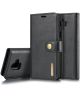 Samsung Galaxy A6 Leren 2-in-1 Bookcase en Back Cover Hoesje Zwart