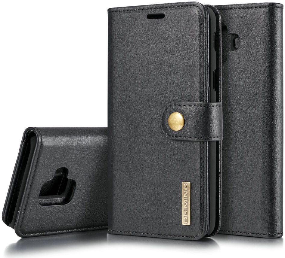 Samsung Galaxy A6 Leren 2-in-1 Bookcase en Back Cover Hoesje Zwart afbeelding 3
