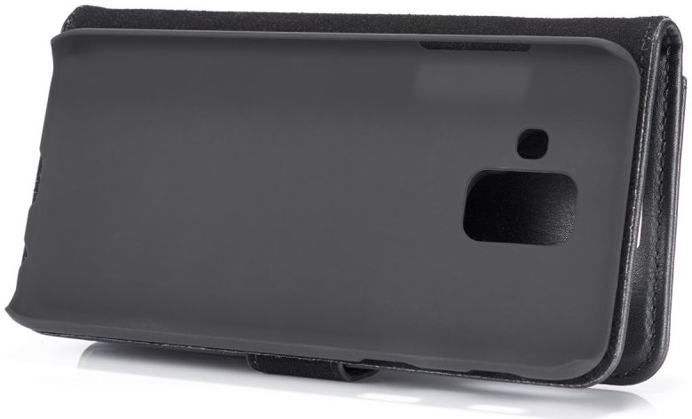 Samsung Galaxy A6 Leren 2-in-1 Bookcase en Back Cover Hoesje Zwart afbeelding 9