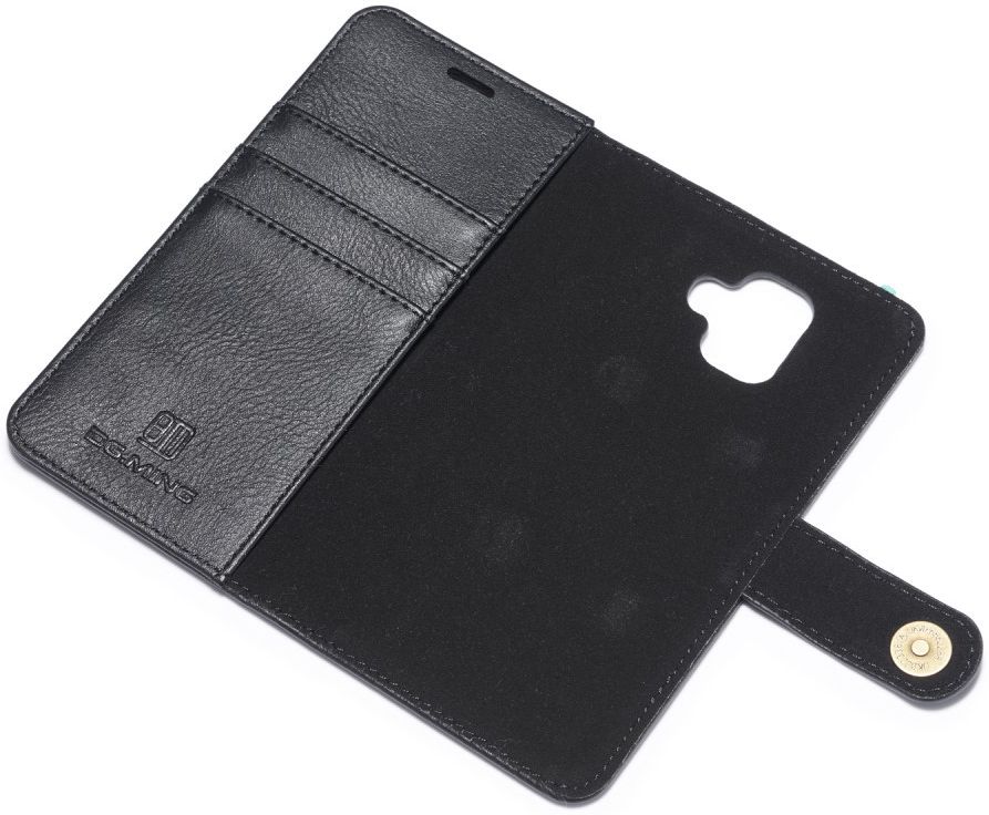 Samsung Galaxy A6 Leren 2-in-1 Bookcase en Back Cover Hoesje Zwart afbeelding 10