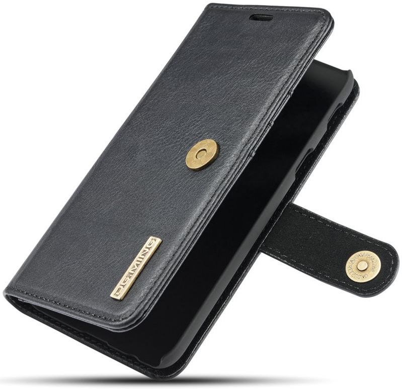 Samsung Galaxy A6 Leren 2-in-1 Bookcase en Back Cover Hoesje Zwart afbeelding 1