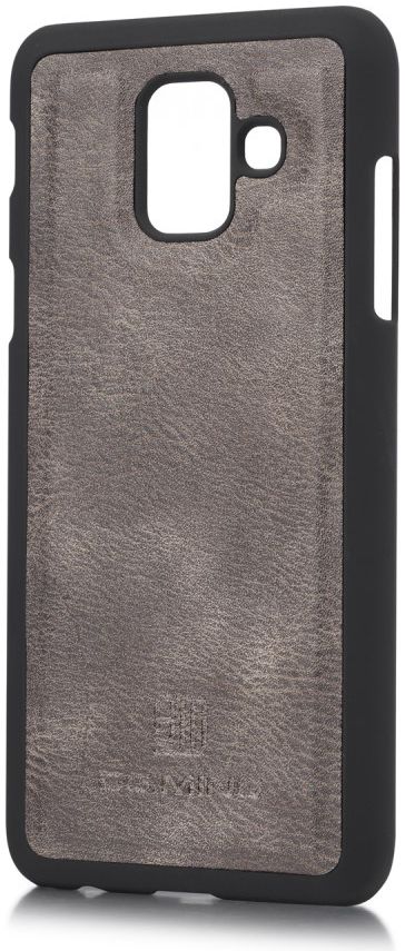 Samsung Galaxy A6 Leren 2-in-1 Bookcase en Back Cover Hoesje Grijs afbeelding 7