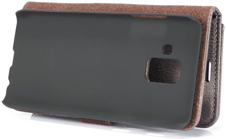 Samsung Galaxy A6 Leren 2-in-1 Bookcase en Back Cover Hoesje Grijs afbeelding 9
