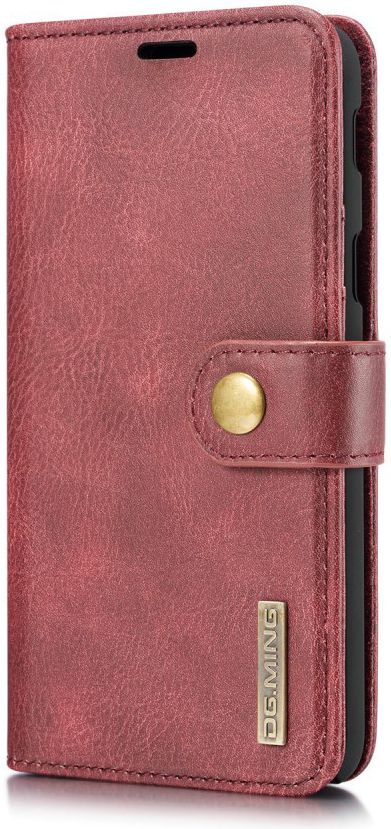 Samsung Galaxy A6 Leren 2-in-1 Bookcase en Back Cover Hoesje Rood afbeelding 6