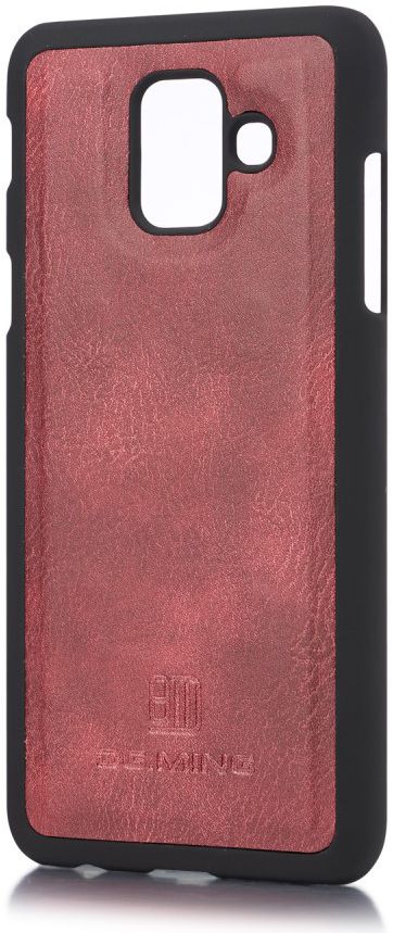Samsung Galaxy A6 Leren 2-in-1 Bookcase en Back Cover Hoesje Rood afbeelding 7