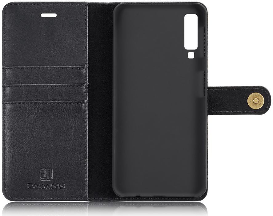 Samsung Galaxy A7 (2018) Leren 2-in-1 Bookcase en Back Cover Zwart afbeelding 11
