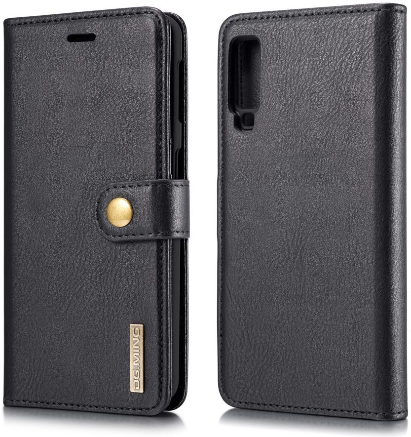 Samsung Galaxy A7 (2018) Leren 2-in-1 Bookcase en Back Cover Zwart afbeelding 12
