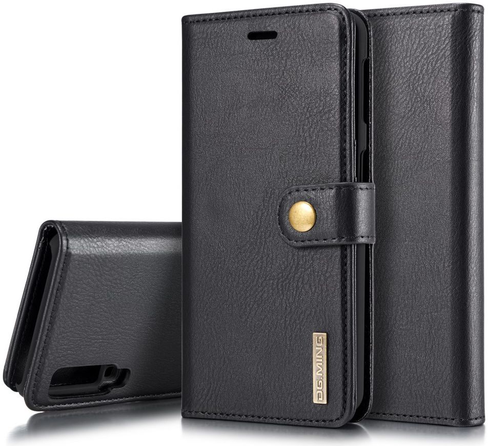 Samsung Galaxy A7 (2018) Leren 2-in-1 Bookcase en Back Cover Zwart afbeelding 2