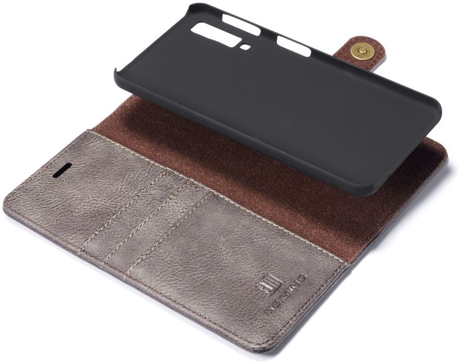 Samsung Galaxy A7 (2018) Leren 2-in-1 Bookcase en Back Cover Grijs afbeelding 3