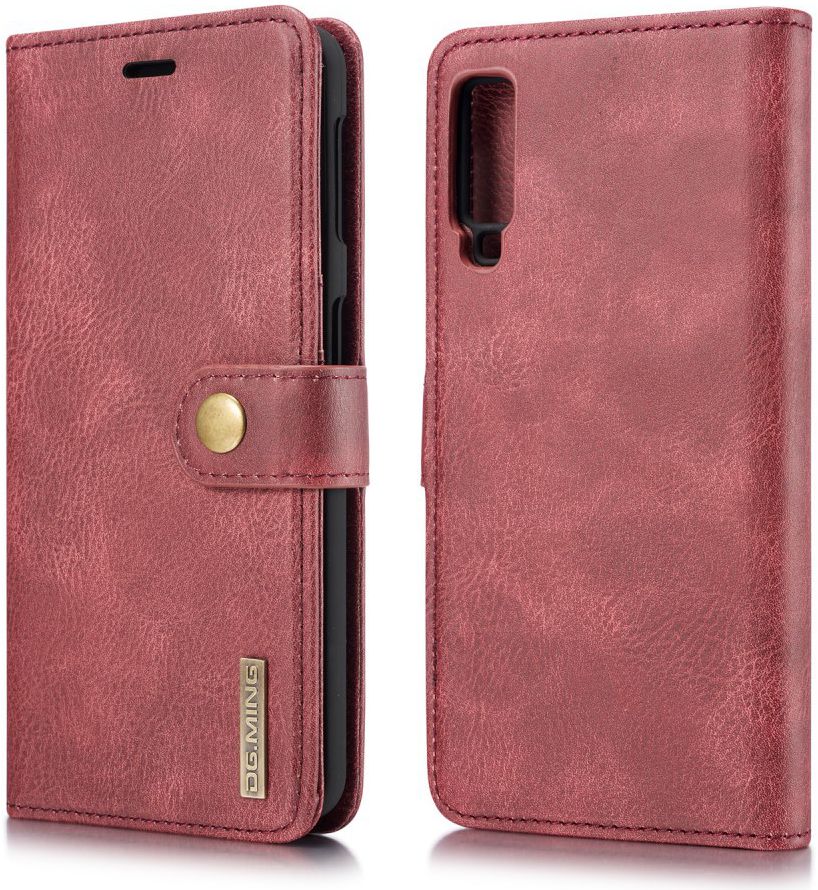 Samsung Galaxy A7 (2018) Leren 2-in-1 Bookcase en Back Cover Rood afbeelding 12
