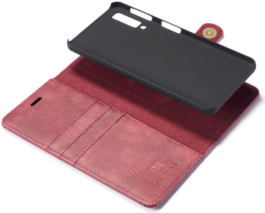 Samsung Galaxy A7 (2018) Leren 2-in-1 Bookcase en Back Cover Rood afbeelding 3