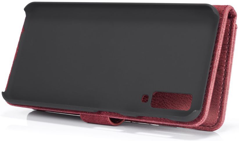 Samsung Galaxy A7 (2018) Leren 2-in-1 Bookcase en Back Cover Rood afbeelding 9