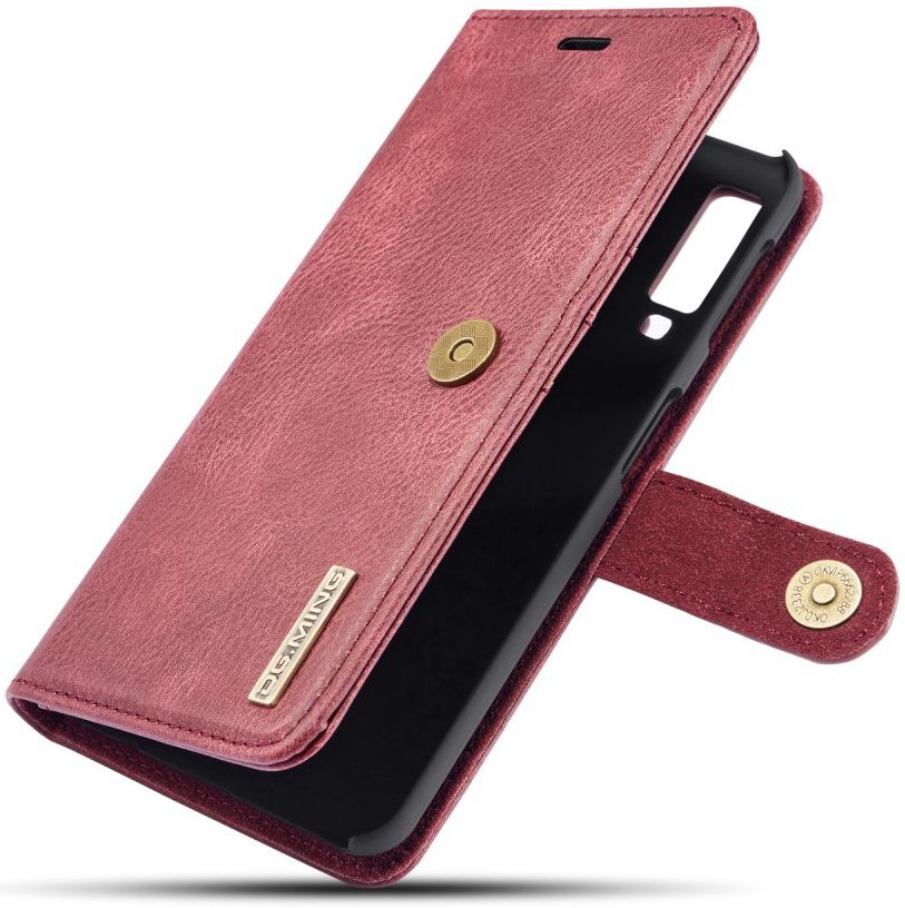 Samsung Galaxy A7 (2018) Leren 2-in-1 Bookcase en Back Cover Rood afbeelding 1