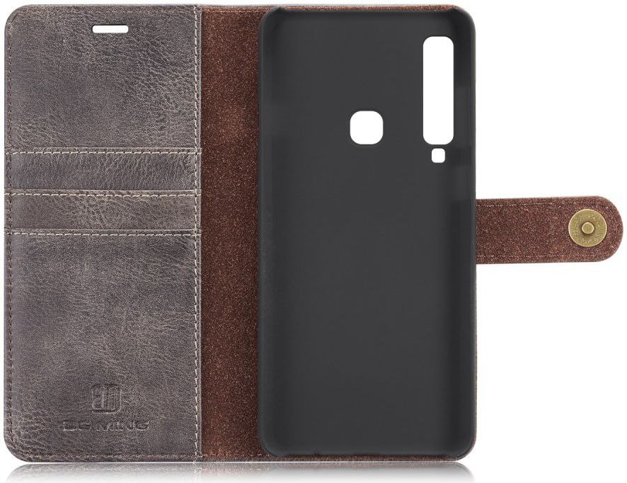 Samsung Galaxy A9 (2018) Leren 2-in-1 Bookcase en Back Cover Grijs afbeelding 11