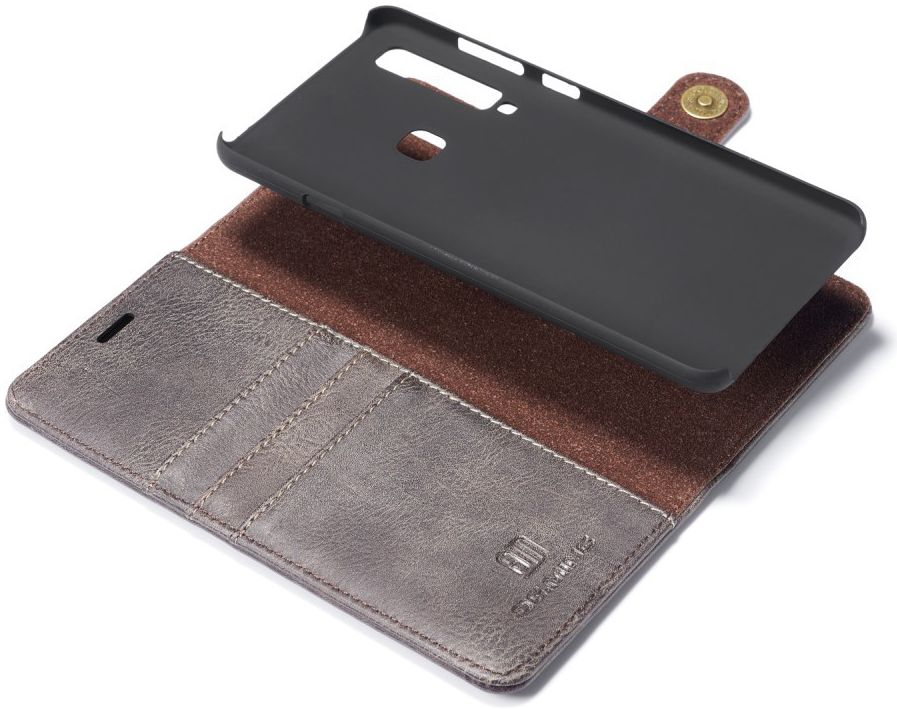 Samsung Galaxy A9 (2018) Leren 2-in-1 Bookcase en Back Cover Grijs afbeelding 3